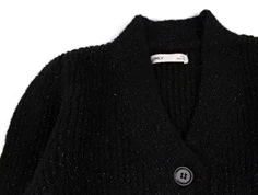 Kids ONLY black glitter strikcardigan